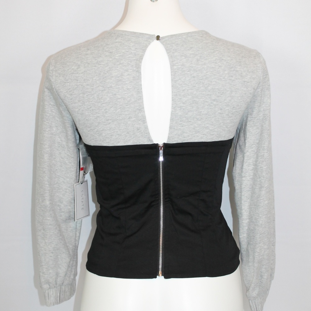 1. State Shirt Black Gray Long Sleeve Cotton XS - Picture 4 of 6
